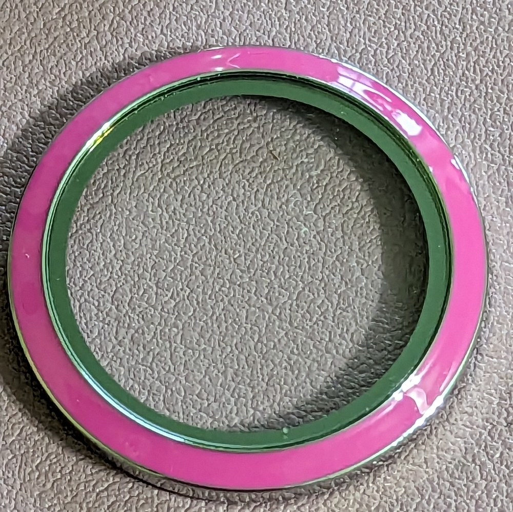 Origami Owl Double Sided Plate for Living Locket & Pink Replacement Face - Picture 3 of 3